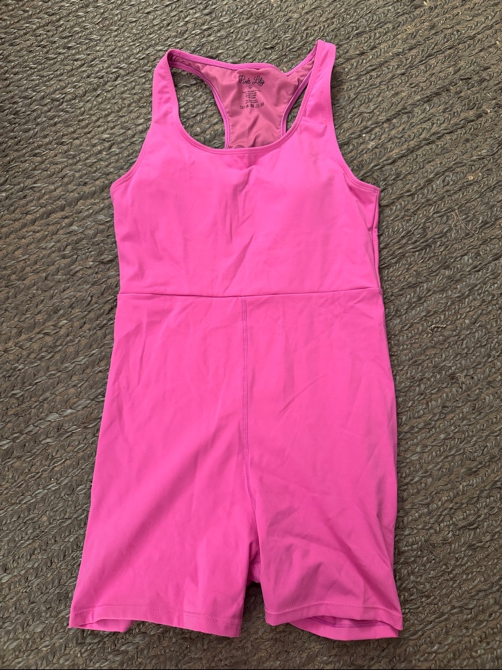 Hot Pink Athletic Romper